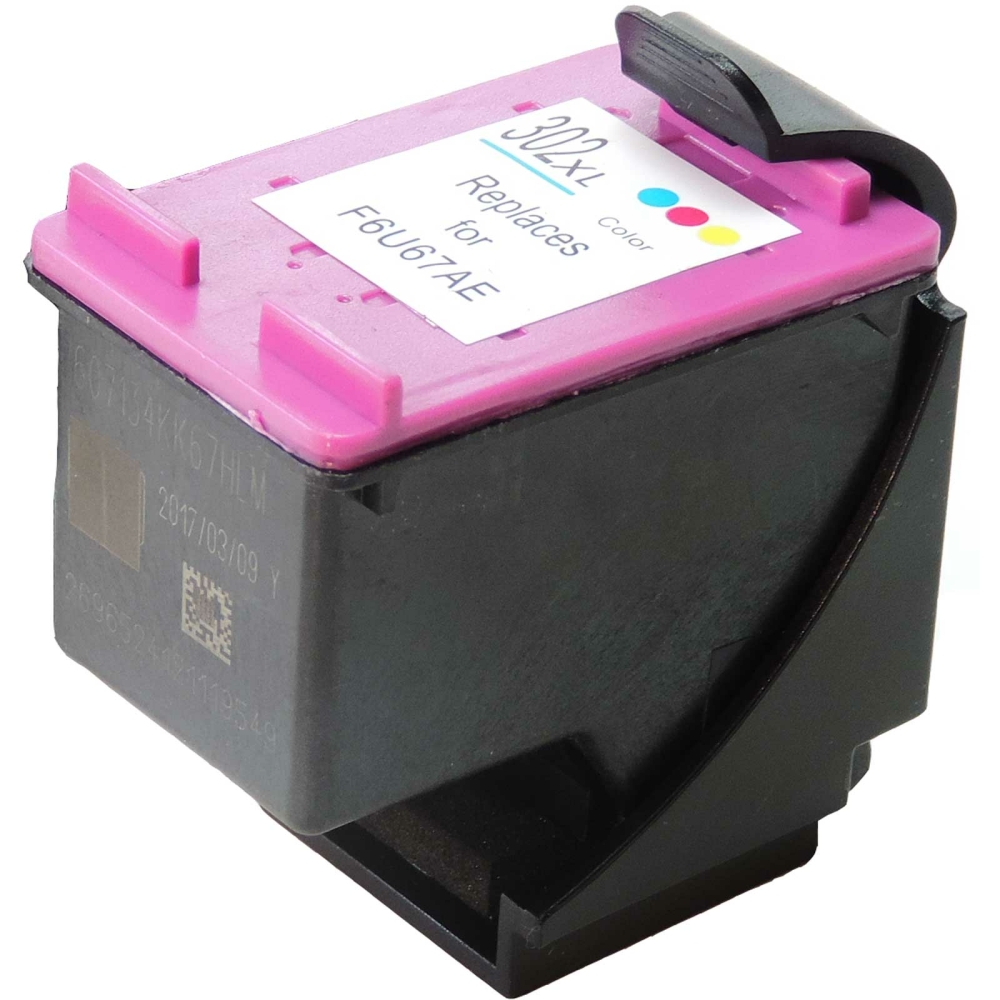 Wiederbef&uuml;llt HP F6U67AE, 302XL C Color Cyan Magenta Gelb Druckerpatrone f&uuml;r 330 Seiten von Gigao