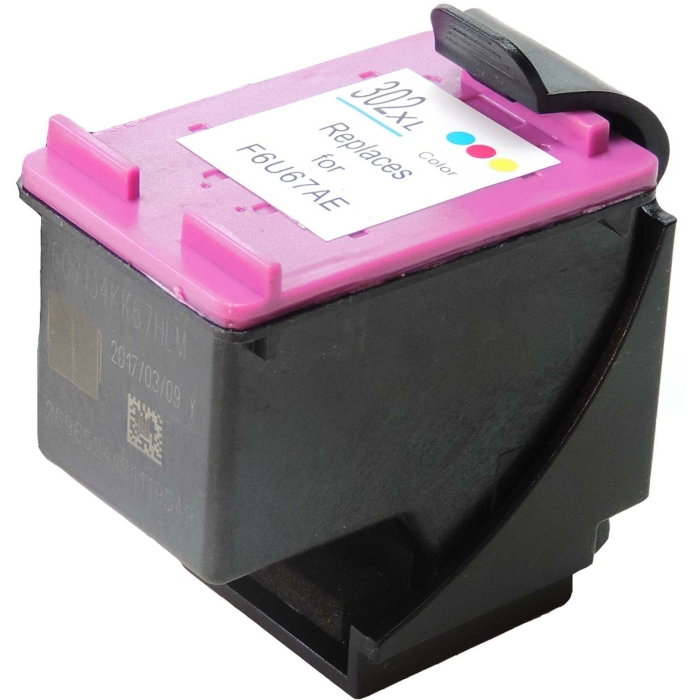 Wiederbef&uuml;llt HP F6U67AE, 302XL C Color Cyan Magenta...
