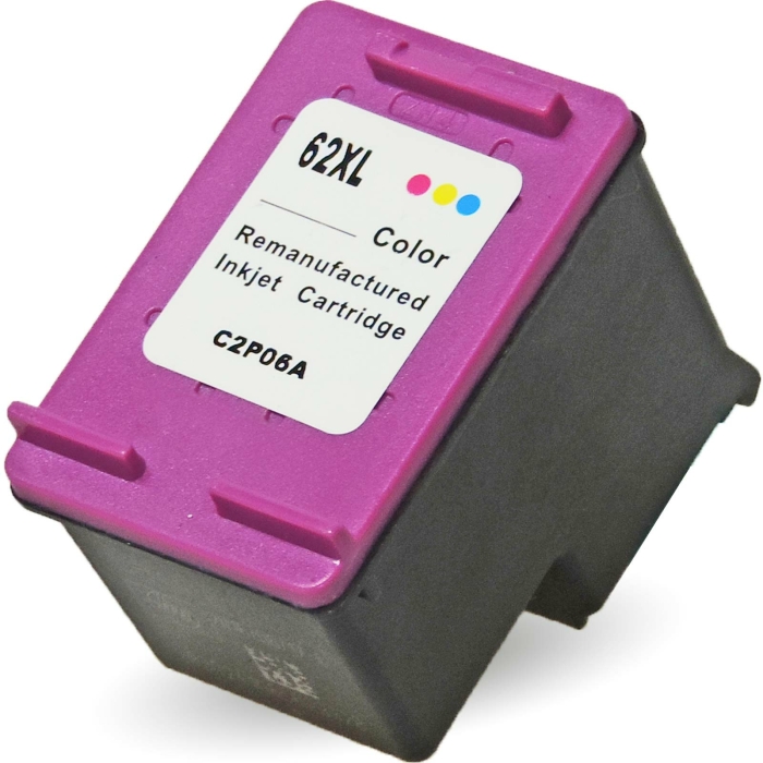 Wiederbef&uuml;llt HP 62XL, C2P07AE C Color Cyan /...