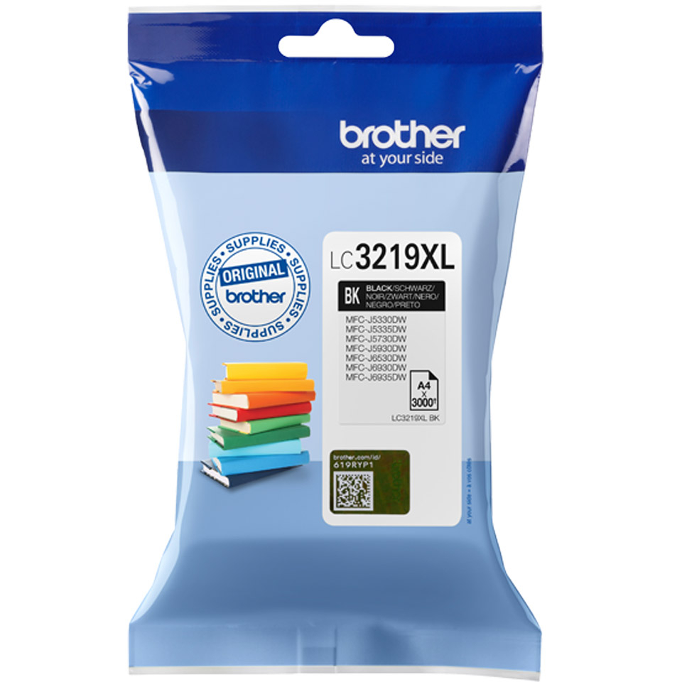 Original Brother LC 3219XLBK Tintenpatrone, Schwarz