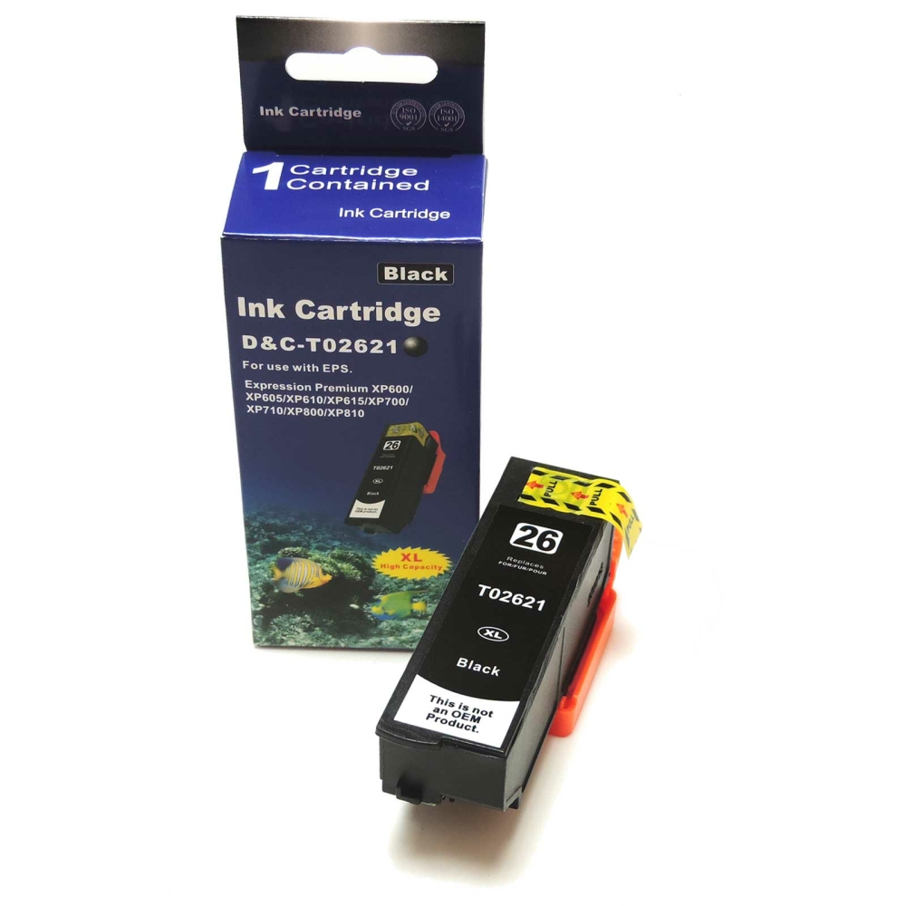 Kompatibel 5er Set Epson T2636, Eisb&auml;r, 26XL, C13T26364010 Druckerpatronen Tinte von D&C