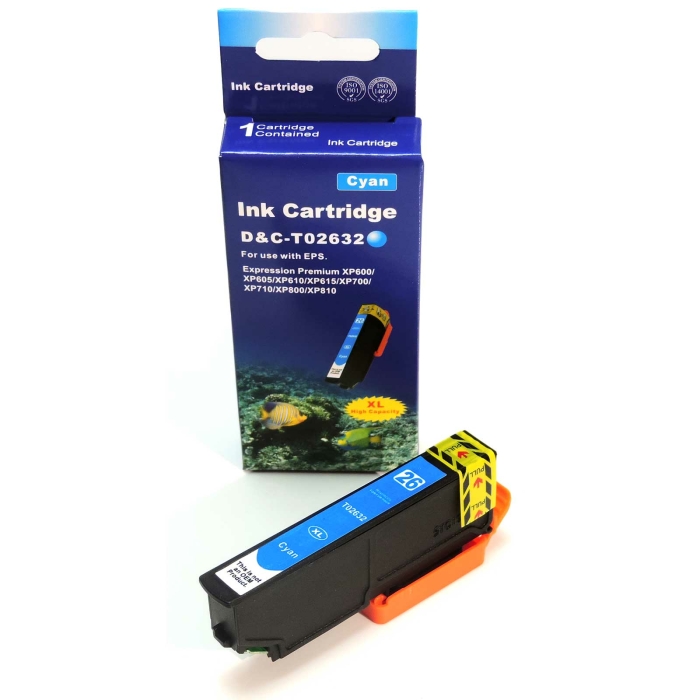 Kompatibel 5er Set Epson T2636, Eisb&auml;r, 26XL, C13T26364010 Druckerpatronen Tinte von D&C