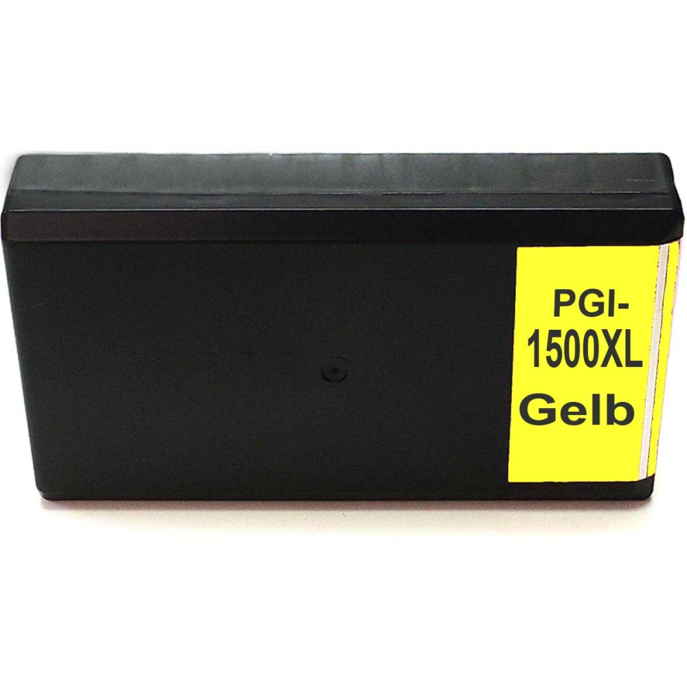Kompatibel Canon PGI-1500 XL, 9195B001 Y Yellow Gelb Druckerpatrone f&uuml;r 710 Seiten von D&C