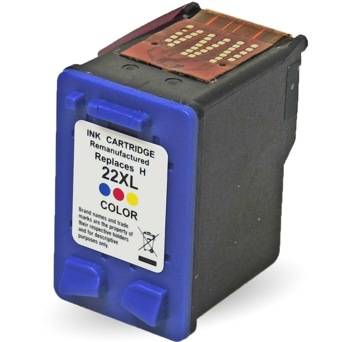 Wiederbef&uuml;llt HP 22XL, C9352AE C Color Cyan /...