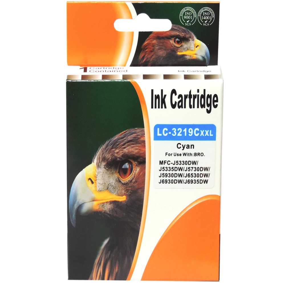 Kompatibel Brother LC-3219 XXL C Cyan Blau Druckerpatrone f&uuml;r 1.500 Seiten von D&C