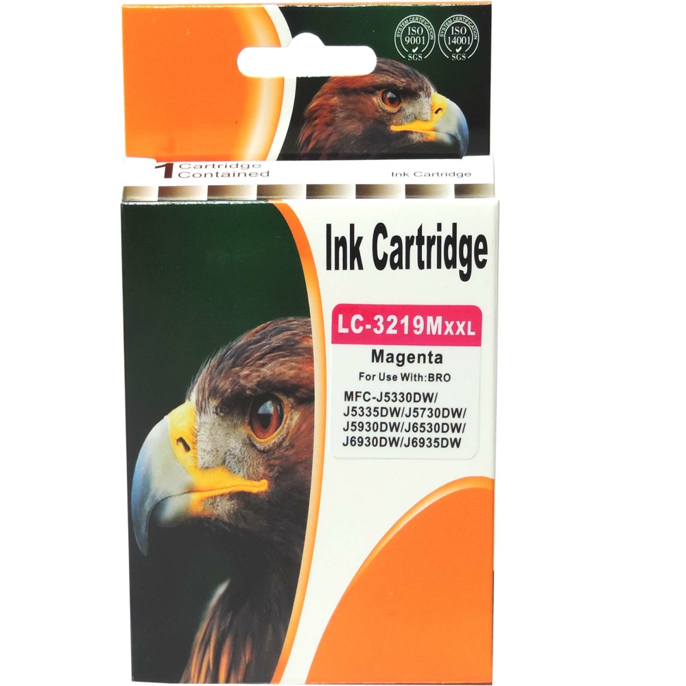 Kompatibel Brother LC-3219 XXL M Magenta Rot Druckerpatrone f&uuml;r 1.500 Seiten von D&C