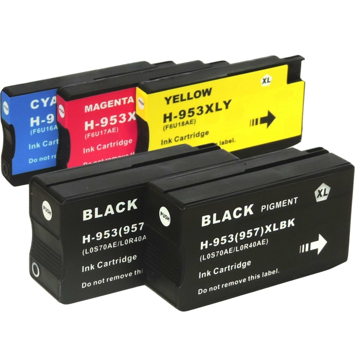 Kompatibel 5er Set HP 953XL, 3HZ52AE Druckerpatronen...