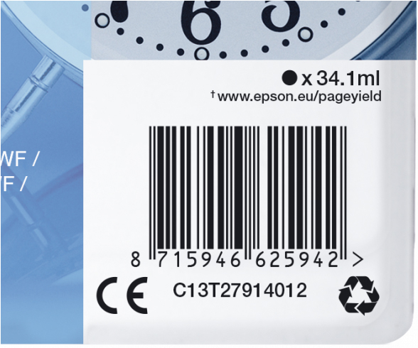 Original Epson Tinte T2791 27XXL Schwarz C13T27914012