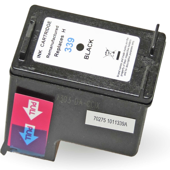 Wiederbef&uuml;llt HP 339, C8767EE BK Schwarz Black...