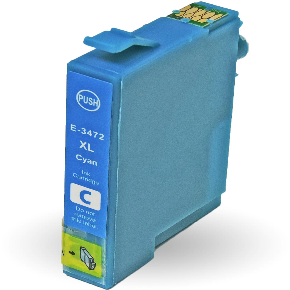 Kompatibel Epson Golfball, T3472, 34XL, C13T34724010 C Cyan Blau Druckerpatrone f&uuml;r 950 Seiten von D&C