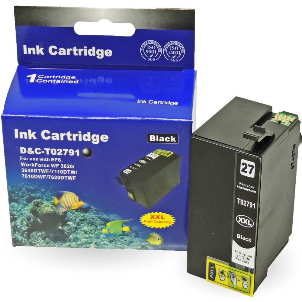 Kompatibel 10er Set Epson Wecker, T2715, 27XXL, C13T27154010 Druckerpatronen Tinte alle Farben von D&C