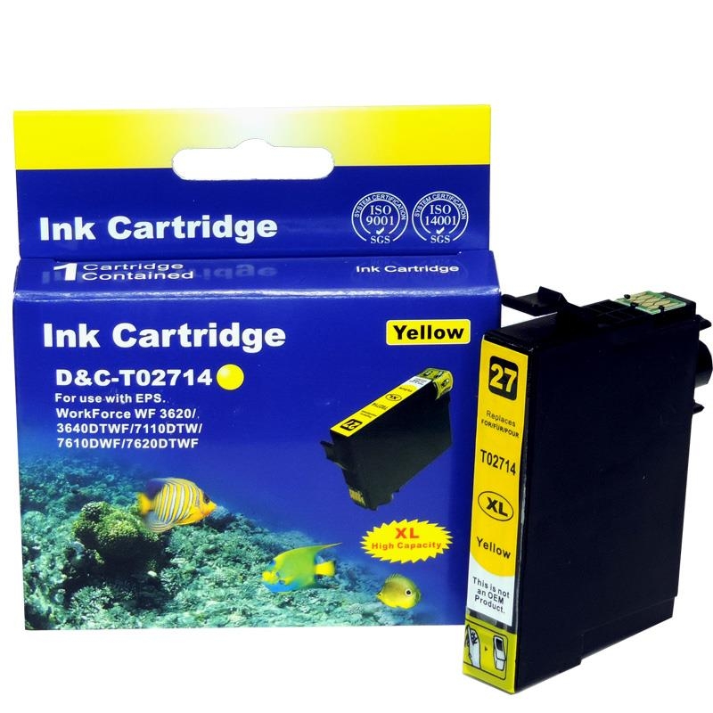 Kompatibel 10er Set Epson Wecker, T2715, 27XXL, C13T27154010 Druckerpatronen Tinte alle Farben von D&C