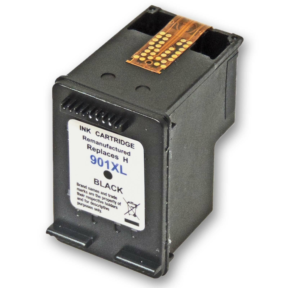 Wiederbef&uuml;llt HP 901XL, CC654AE BK Schwarz Black Druckerpatrone f&uuml;r 700 Seiten von Gigao