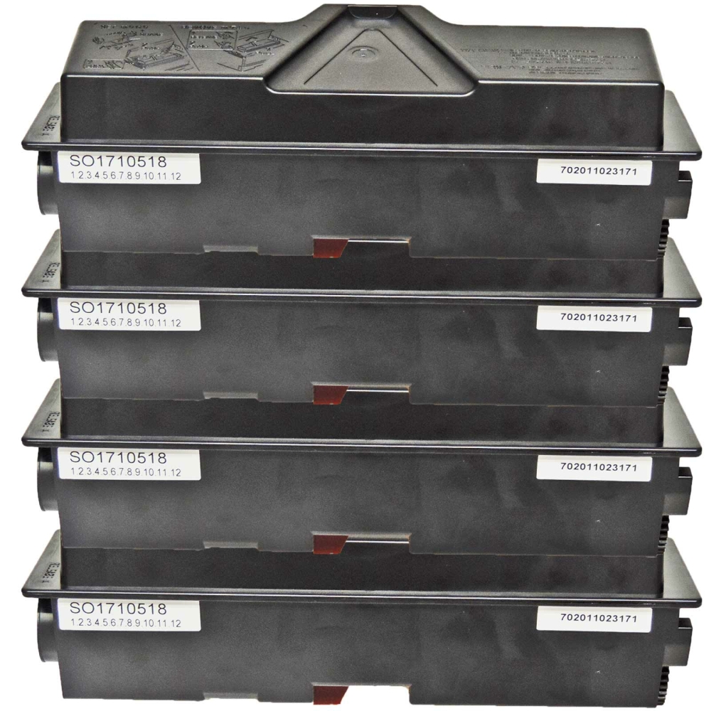 Kompatibel Kyocera TK-170, 1T02LZ0NL0 Toner Multipack 4 schwarze Tonerpatronen f&uuml;r je  von Gigao