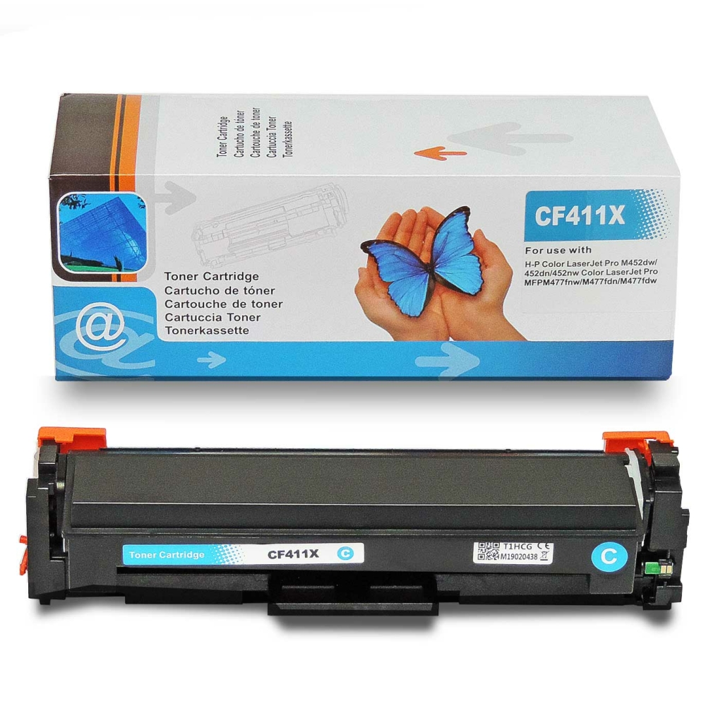 Kompatibel HP CF411X, 410X C Cyan Blau Toner Patrone f&uuml;r 5.000 Seiten von D&C