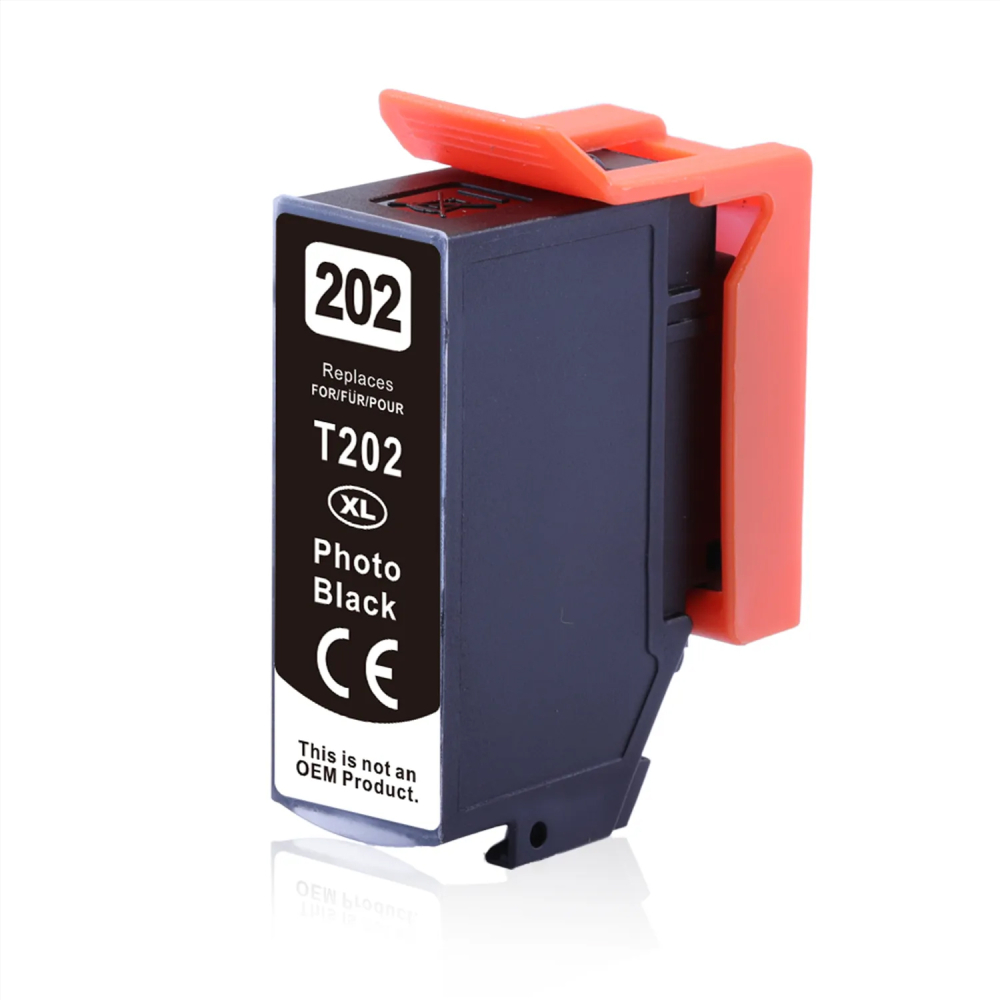 Kompatibel Epson Kiwi, T02H1, 202XL, C13T02H14010 PBK Foto-Schwarz Photo Black Druckerpatrone f&uuml;r 800 Seiten von D&C