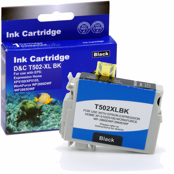 Kompatibel Epson Fernglas, T02W1, 502XL, C13T02W14010 BK...