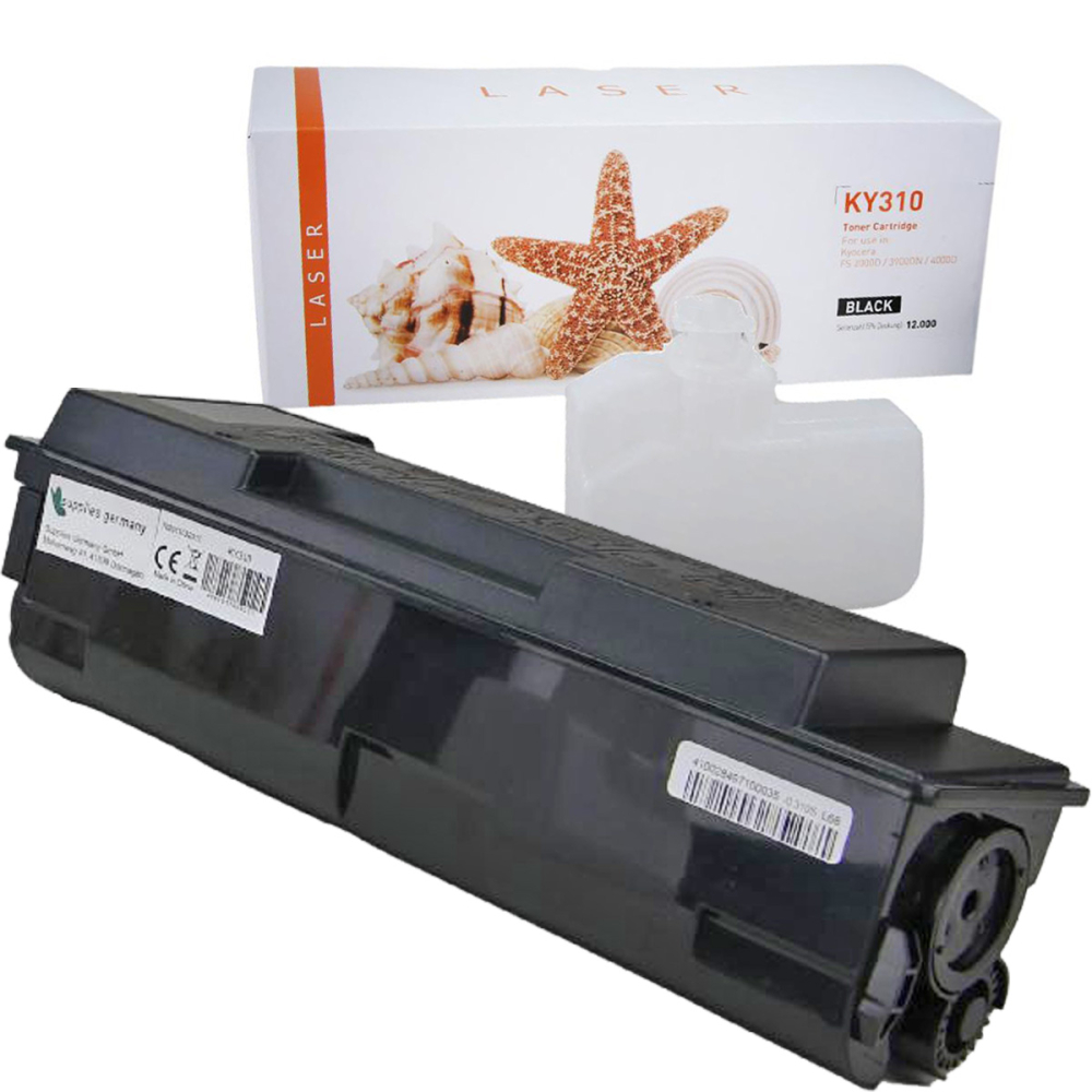 Gigao Toner ersetzt Kyocera TK-310, 1T02F80EU0 BK Schwarz Black Toner Patrone f&uuml;r 12.000 Seiten von Gigao