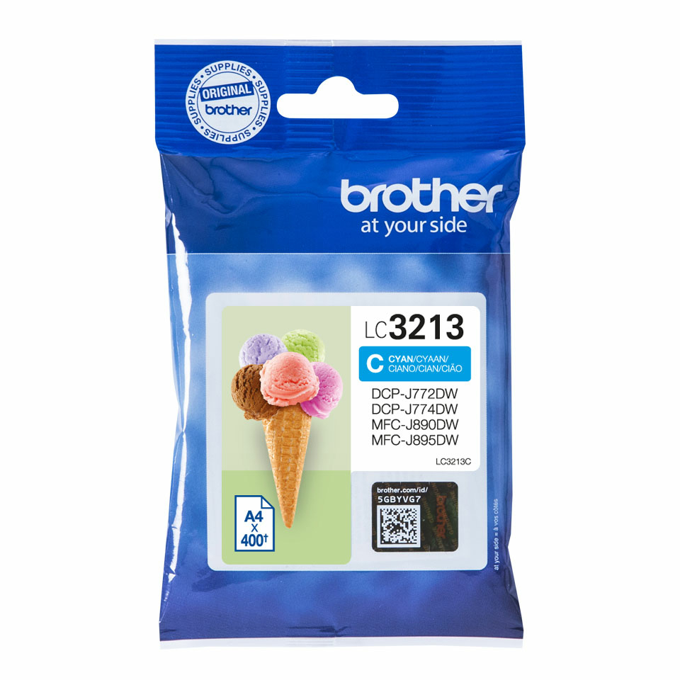 Original Brother LC-3213 C Tinte Cyan 400 Seiten