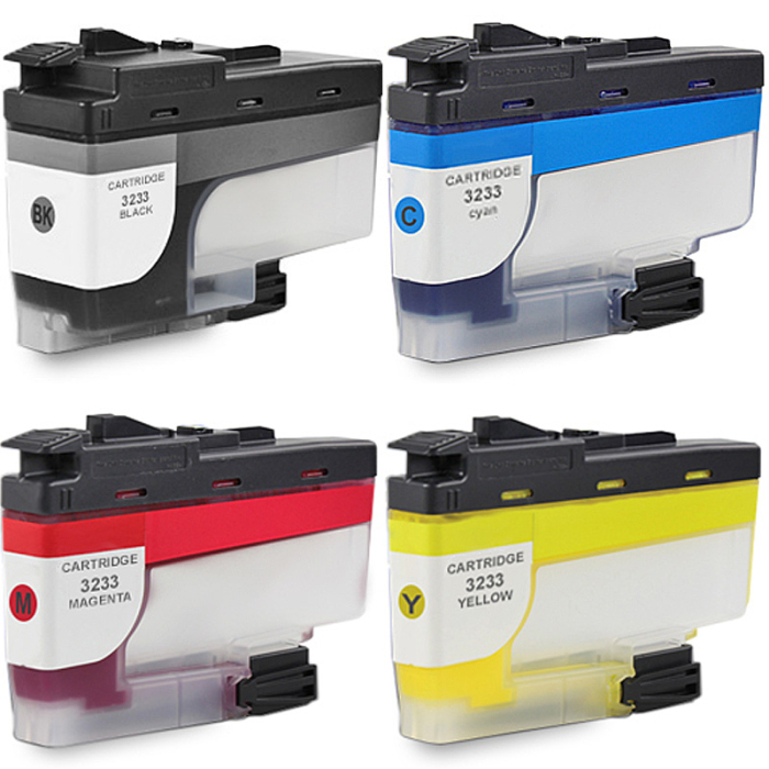 Kompatibel Brother LC-3233 XL Set 4 Druckerpatronen von Gigao