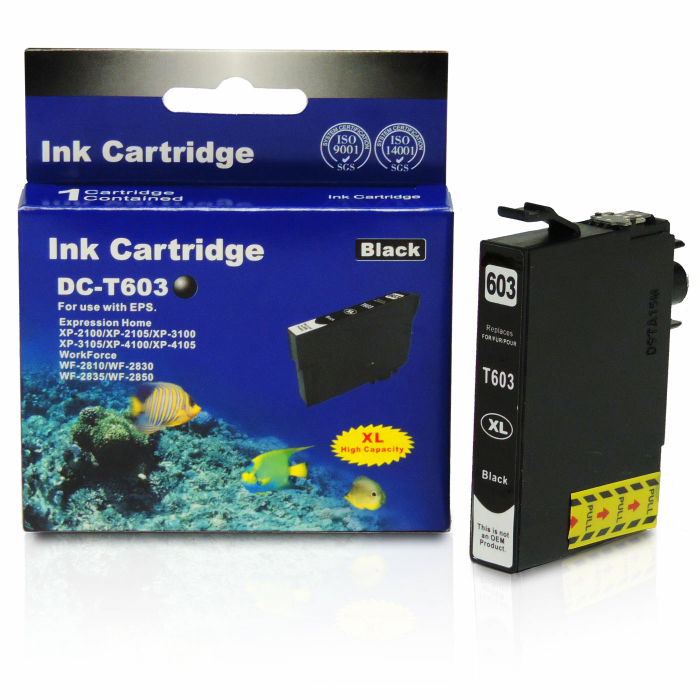 Kompatibel Epson Seestern, T03A1, 603XL, C13T03A14010 BK...