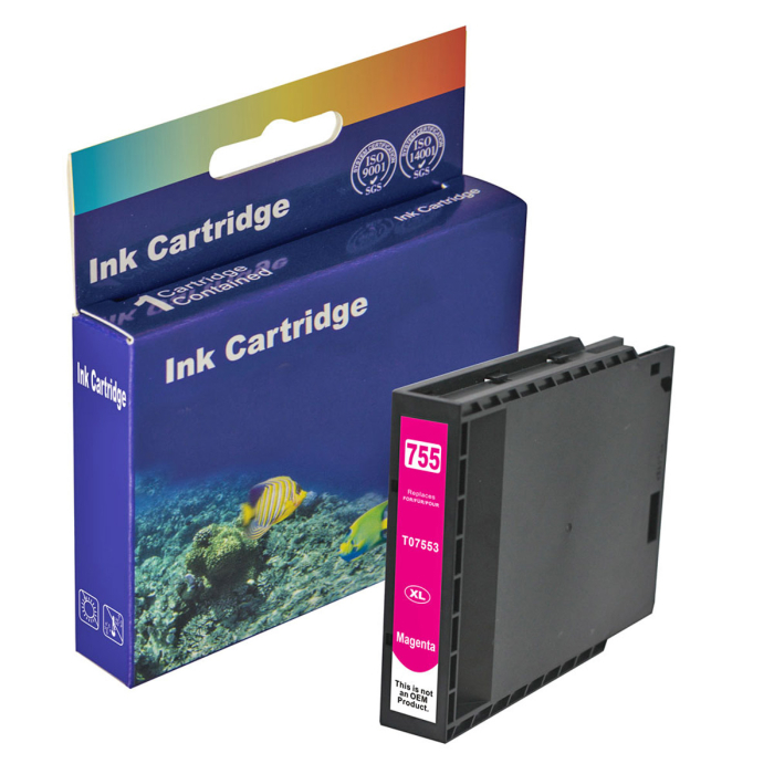 Kompatibel Epson T7553XL, C13T755340 M Magenta Rot...