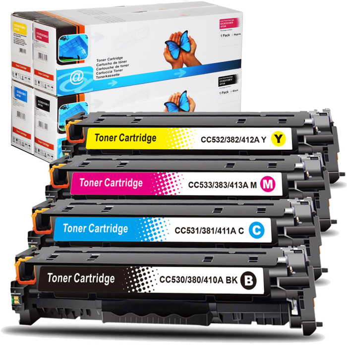 Kompatibel HP 304A, CC530A, CC531A, CC533A, CC532A...