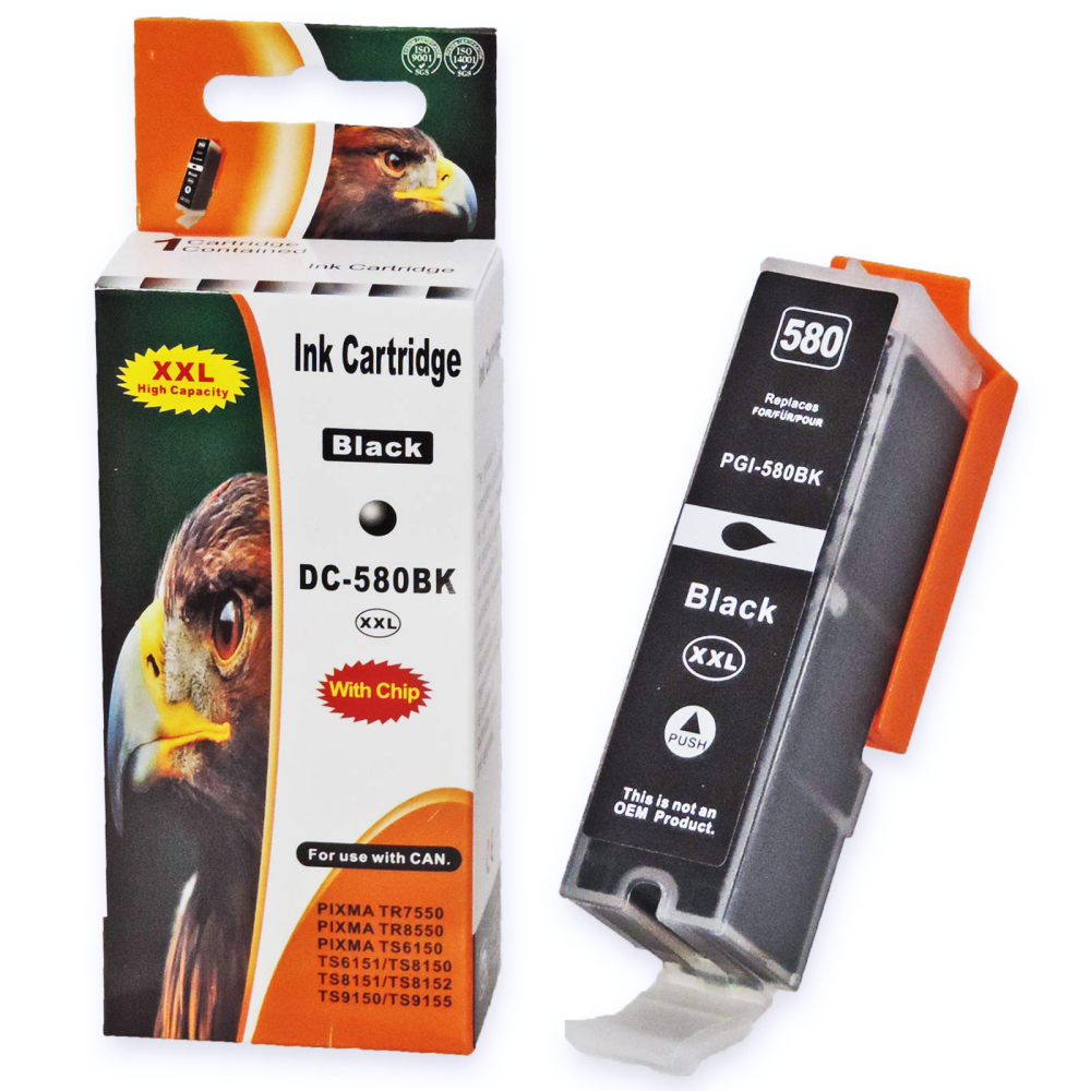 Kompatibel 5er Tintenset f&uuml;r Canon Pixma TS6150 (CLI-581 XXL, PGI-580 XXL, 2078C005) Druckerpatronen f&uuml;r Canon Pixma TS 6150 Drucker