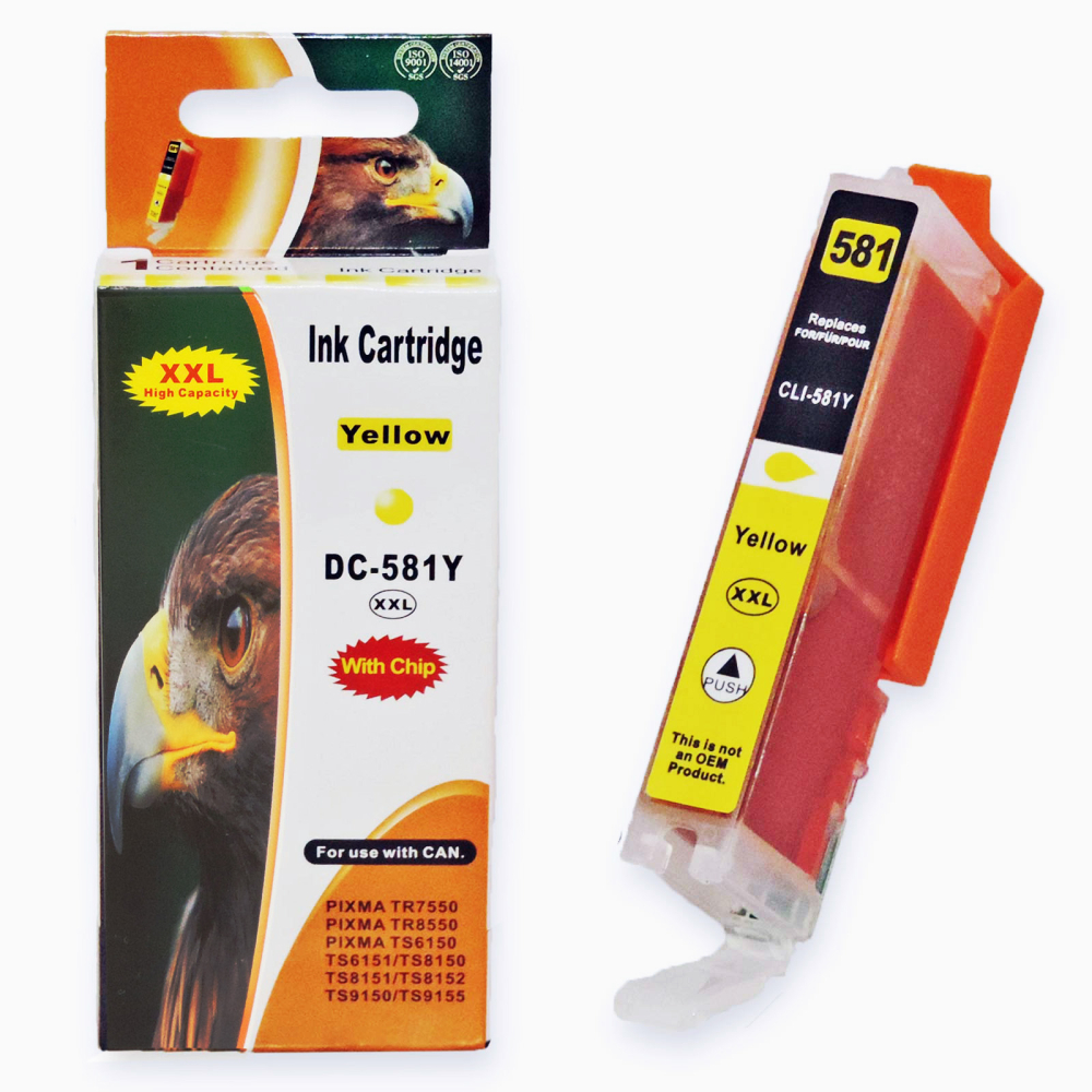 Kompatibel 5er Tintenset f&uuml;r Canon Pixma TS6150 (CLI-581 XXL, PGI-580 XXL, 2078C005) Druckerpatronen f&uuml;r Canon Pixma TS 6150 Drucker