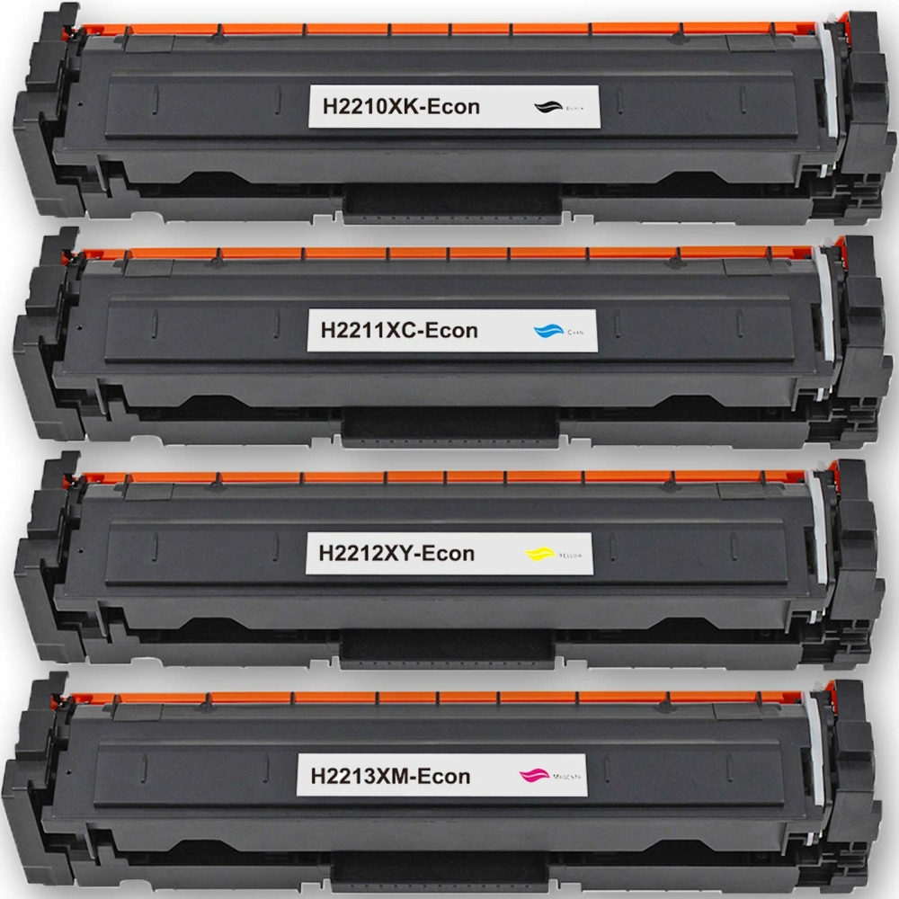 Kompatibel HP 207X mit OEM Chip! W2210X, W2211X, W2213X, W2212X Sparset 4 Toner alle Farben von Gigao