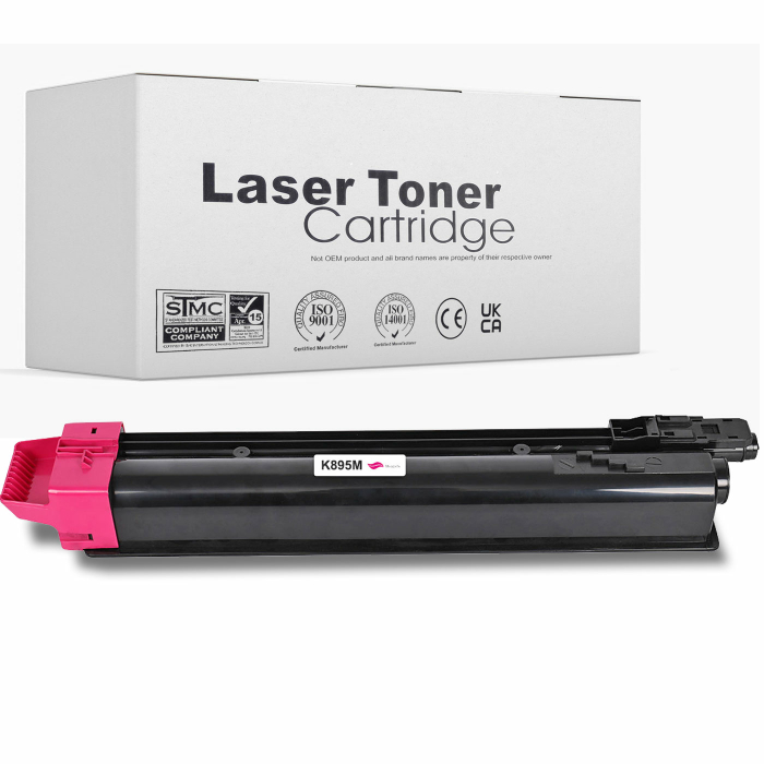 Kompatibel Kyocera TK-895K, TK-895C, TK-895M, TK-895Y Sparset 4 Toner alle Farben von Gigao