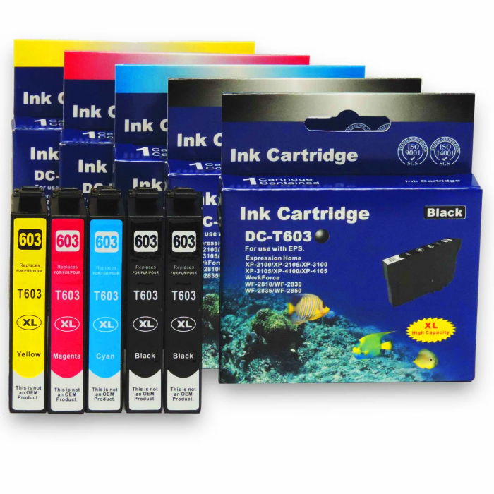 Kompatibel 5er Set Epson Seestern, T03A6, 603XL,...