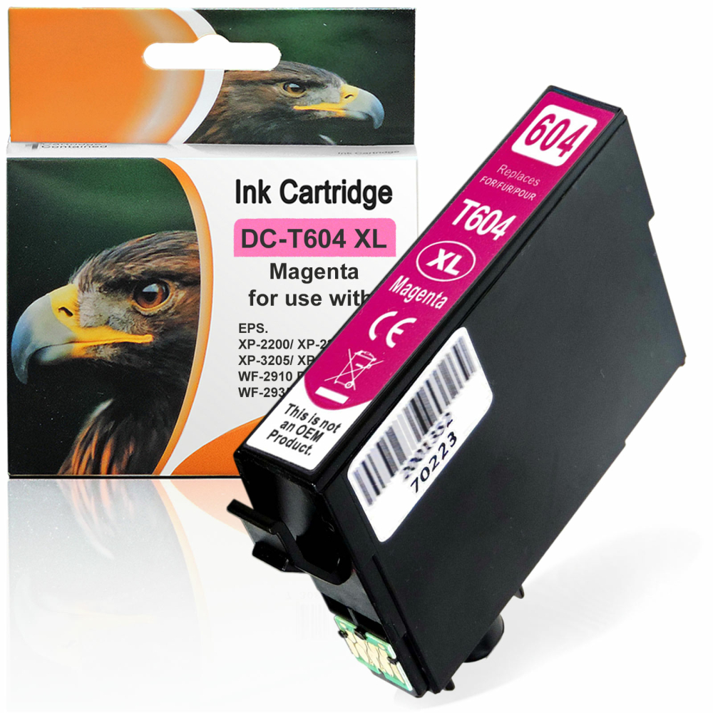 Kompatibel Epson C13T10H34010, 604XL M Magenta Rot Druckerpatrone f&uuml;r 350 Seiten von D&C