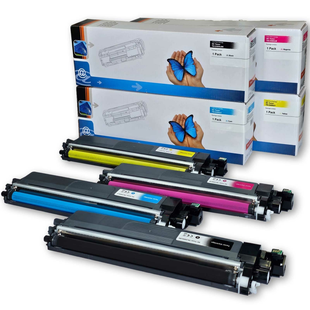 Kompatibel 4er Tonerset f&uuml;r Brother HL-L 8240 CDW (TN-248XL) Tonerkassetten f&uuml;r HL-L8240CDW Drucker