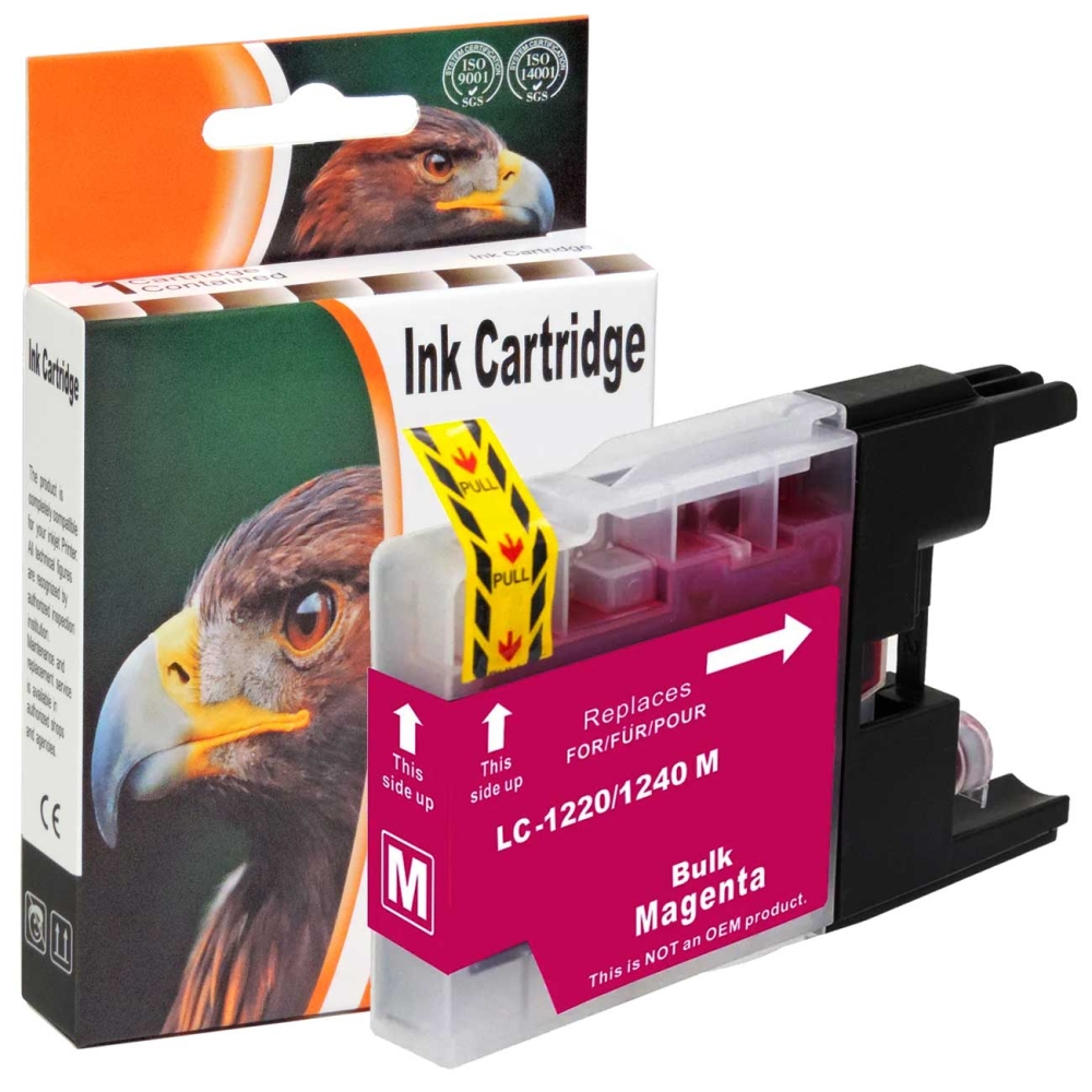 Kompatibel Brother LC-1240 XL M Magenta Rot Druckerpatrone f&uuml;r 600 Seiten von D&C