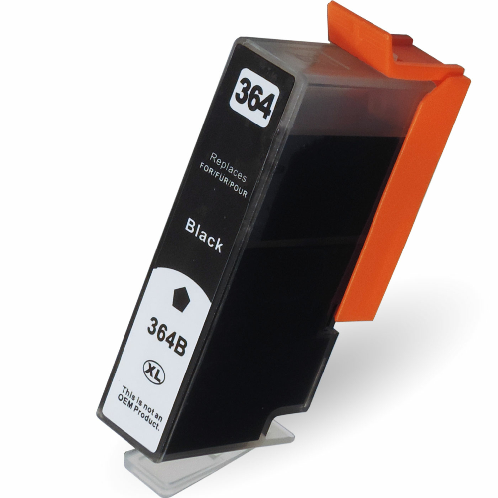 D&C Drukerpatrone Tinte ersetzt HP 364BK XL Schwarz Black CN684EE XL, CN680E f&uuml;r HP Photosmart Drucker