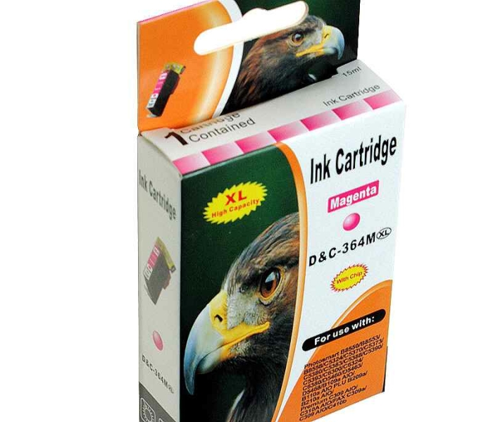 D&C Drukerpatrone Tinte ersetzt HP 364M XL Magenta...