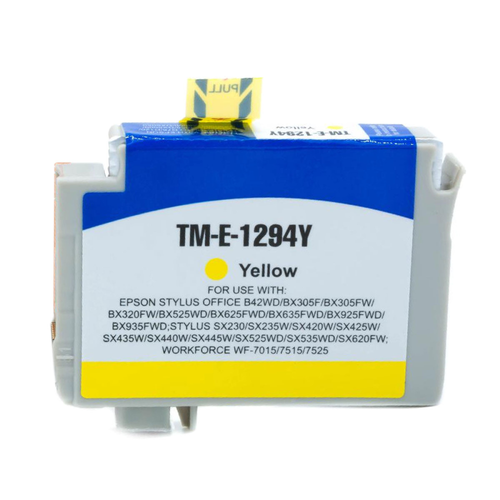Kompatibel Epson T1294, Apfel, T129, C13T12944010 Y Yellow Gelb Druckerpatrone f&uuml;r 515 Seiten von D&C