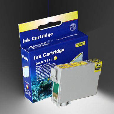 Kompatibel Epson Gepard, T0714, T071, C13T07144010 Y...