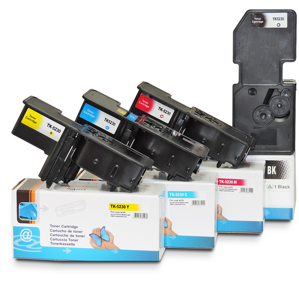 D&C TK-5230 Toner-Set CMYK f&uuml;r Kyocera ECOSYS P5021 Series