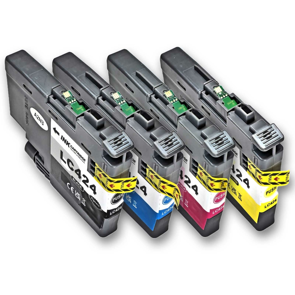 Gigao LC-424 Tintenpatronen-Set kompatibel mit Brother f&uuml;r DCP-J1200DW - CMYK 4x 750 Seiten