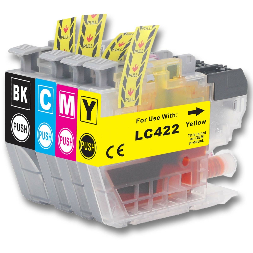 Gigao LC-422 Kompatibel Tintenpatronen Set f&uuml;r Brother MFC-J5345DW - 4er Pack CMYK