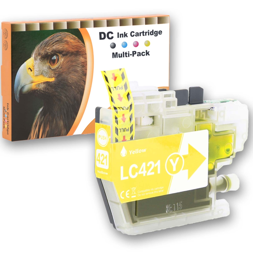 Gigao LC-421 Kompatibel Tintenpatronen Set f&uuml;r Brother DCP-J1140DW (4er Pack)