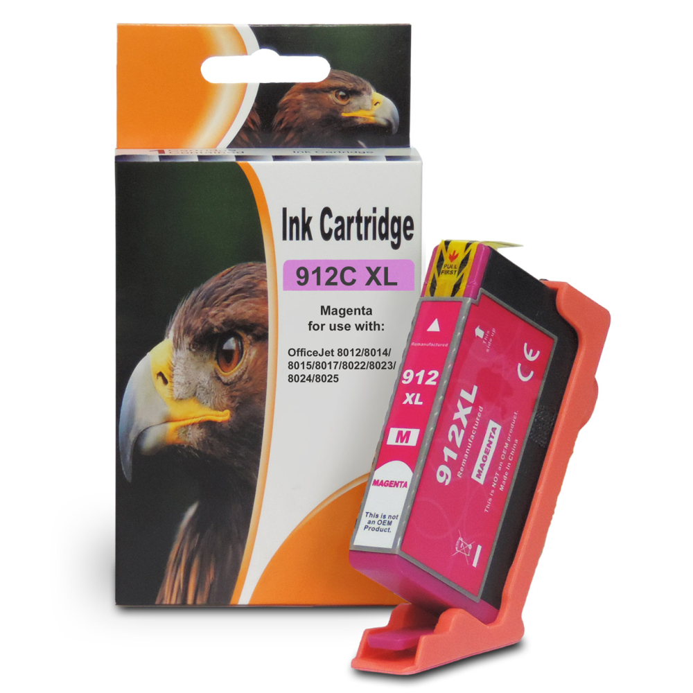 D&C HP 912XL Tintenpatronen Set f&uuml;r HP OfficeJet Pro 8020 Series - 4 Farben