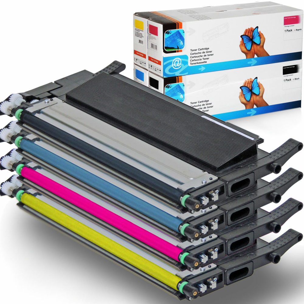 D&C Toner-Set f&uuml;r Samsung SL-C460W - 4 Farben CMYK - kompatibel CLT-P406C