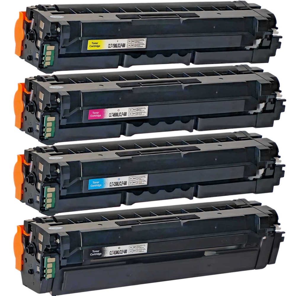 D&C Toner f&uuml;r Samsung CLX-6260ND Premium Line Drucker CMYK Multipack ersetzt CLT-P506C