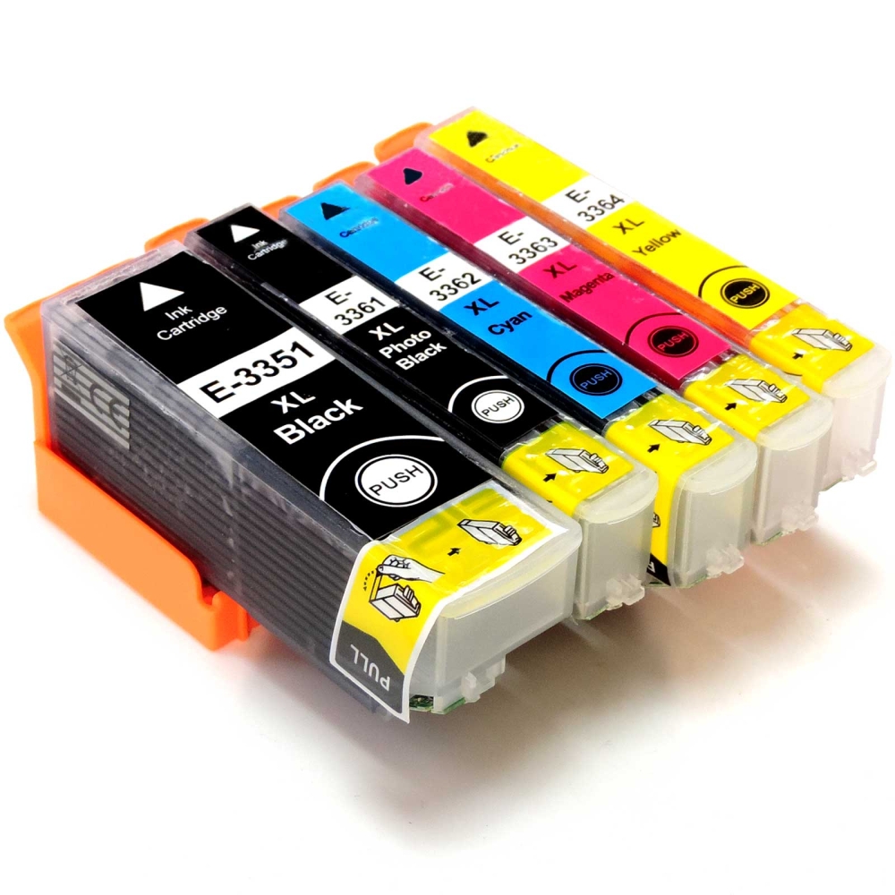 D&C 5er-Set Kompatible Tintenpatronen T3357 33XL f&uuml;r Epson Expression Premium XP-900