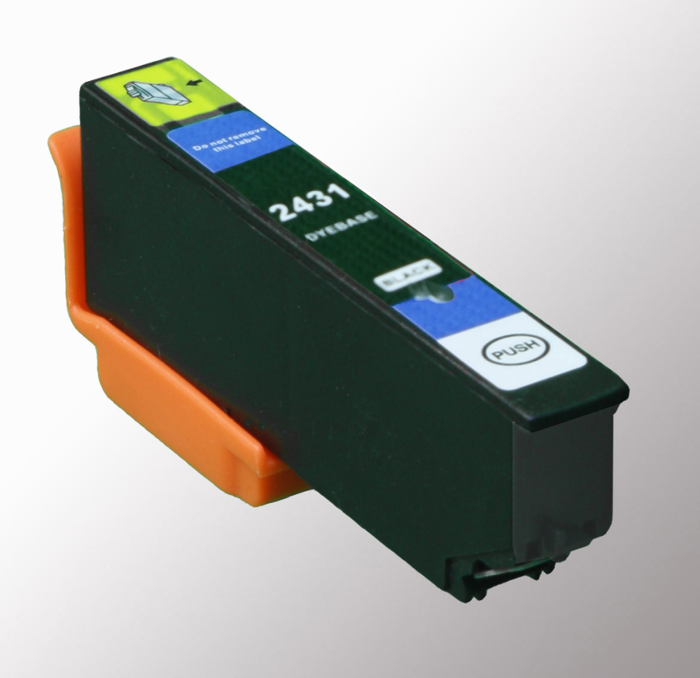 Kompatibel Epson Elefant, T2431, 24XL, C13T24314010 BK Schwarz Black Druckerpatrone f&uuml;r 510 Seiten von D&C