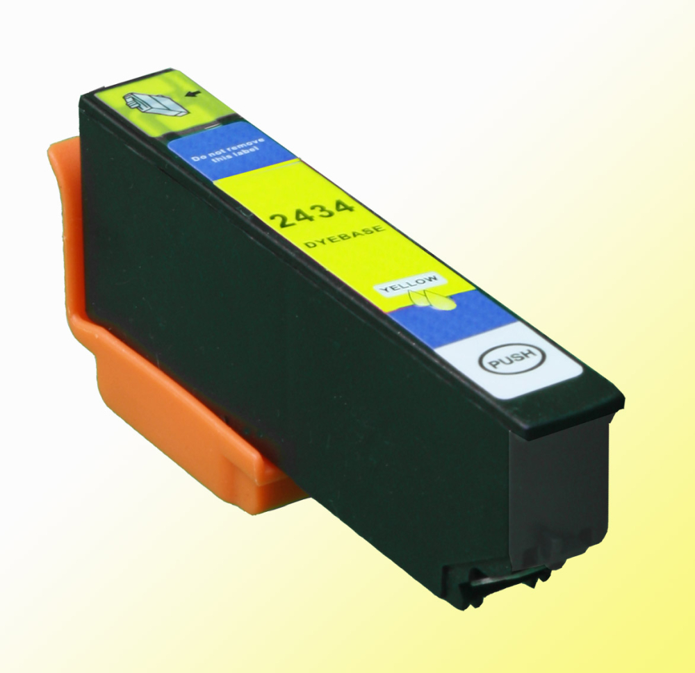 Kompatibel Epson Elefant, T2434, 24XL, C13T24344010 Y Yellow Gelb Druckerpatrone f&uuml;r 790 Seiten von D&C