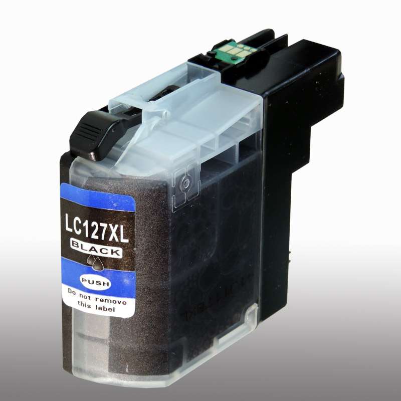 Kompatibel Brother LC-127 XXL BK Schwarz Black Druckerpatrone f&uuml;r 1.200 Seiten von D&C